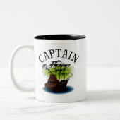 Tasse 2 Couleurs Capitaine de pirate (Gauche)