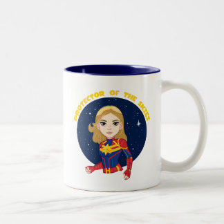Tasse 2 Couleurs Capitaine Marvel| Dessin Protégeur Du Ciel