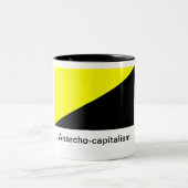 Tasse 2 Couleurs Capitalisme d'Anarcho- (Centre)