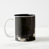Tasse 2 Couleurs Capitol d'état d'Austin, le Texas la nuit (Gauche)