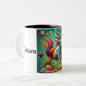 Tasse 2 Couleurs Capricorne - Zodiac Art (Devant gauche)