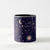 Tasse 2 Couleurs Capricorne Zodiac Astrologique (Centre)