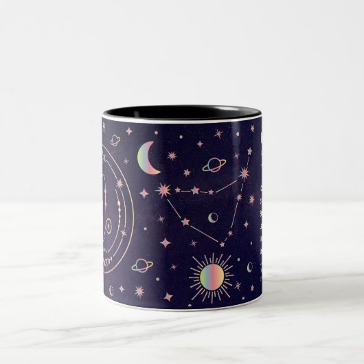 Tasse 2 Couleurs Capricorne Zodiac Astrologique (Centre)