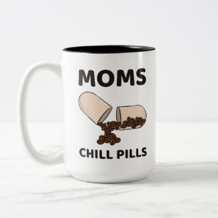Tasse 2 Couleurs Capsule de grains de café Moms Chill Pills