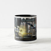 Tasse 2 Couleurs Capture d'écran : Cyborg vs Nightwing 2 (Centre)