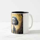 Tasse 2 Couleurs Capuchons de coraline (Devant droit)