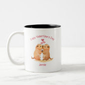 Tasse 2 Couleurs Capy Valentine's Day Capybara (Gauche)