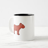 Tasse 2 Couleurs Capybara (Devant gauche)