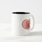 Tasse 2 Couleurs Capybara (Devant droit)