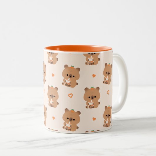 Tasse 2 Couleurs Capybara Boba (Devant droit)