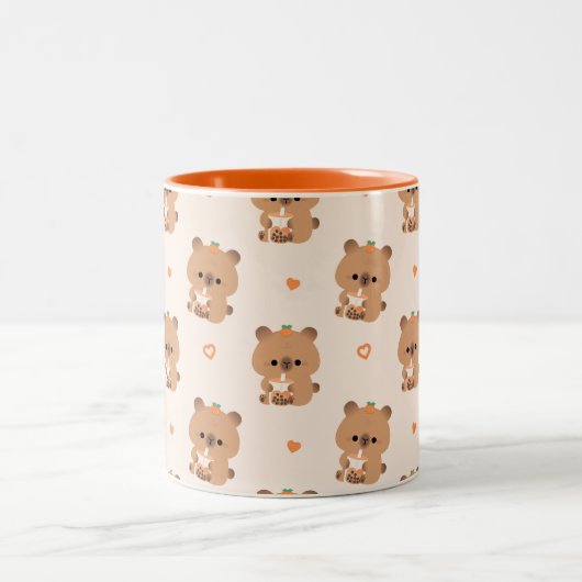 Tasse 2 Couleurs Capybara Boba (Centre)