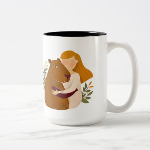 Tasse 2 Couleurs Capybara Mug, Inspiré De L'Art Classique