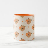 Tasse 2 Couleurs Capybara Romantique Mignon (Centre)