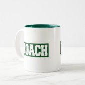 Tasse 2 Couleurs Car de lacrosse - vert (Devant gauche)