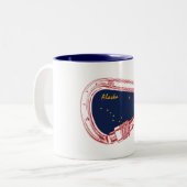 Tasse 2 Couleurs Carabiner Escalade de l'Alaska (Devant gauche)