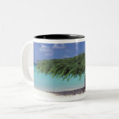 Tasse 2 Couleurs Caraïbes, Aruba. Plage d'Eagle (Devant gauche)