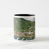 Tasse 2 Couleurs Caraïbes, Sainte-Lucie, Soufrière. Bateaux à (Centre)