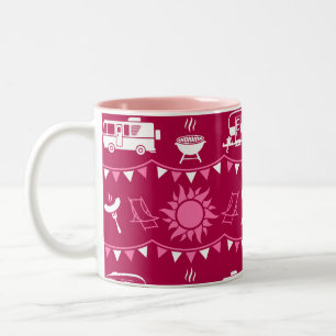 Tasse 2 Couleurs Caravan Camping Maison Décor