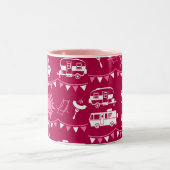 Tasse 2 Couleurs Caravan Camping Maison Décor (Centre)