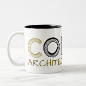 Tasse 2 Couleurs Carburant d'architecture de café (Gauche)