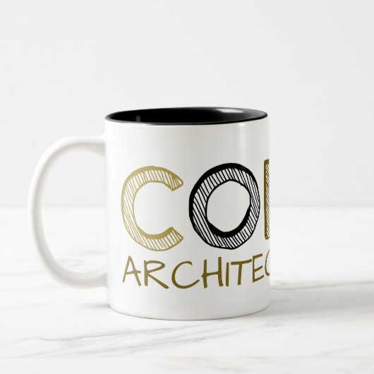 Tasse 2 Couleurs Carburant d'architecture de café (Gauche)