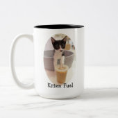 Tasse 2 Couleurs Carburant de chaton (Gauche)