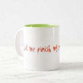 Tasse 2 Couleurs Carburant du matin (Devant gauche)