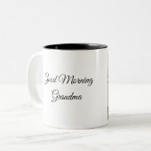 Tasse 2 Couleurs Cardinal rouge et pins (Devant gauche)