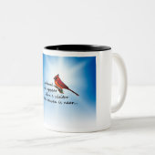 Tasse 2 Couleurs Cardinal, visiteur de ciel (Devant droit)