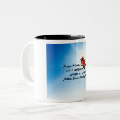 Tasse 2 Couleurs Cardinal, visiteur de ciel (Devant gauche)