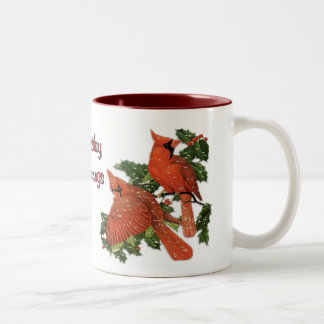 Tasse 2 Couleurs Cardinaux de Noël