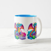 Tasse 2 Couleurs Caricature Adorables Dragon (Devant droit)
