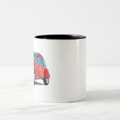 Tasse 2 Couleurs Caricature Citroen 2CV (Centre)