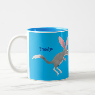 Tasse 2 Couleurs Caricature de bilby australien très heureuse