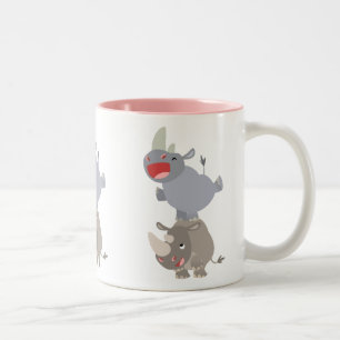Tasse 2 Couleurs Caricature de la leapfrotte
