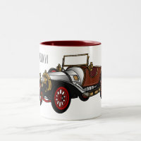 Caricature de voiture classique 1920