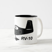 Tasse 2 Couleurs Caricature des fourgons RV-10 (Devant droit)