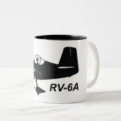 Tasse 2 Couleurs Caricature des fourgons RV-6A (Devant droit)