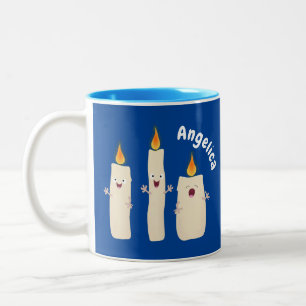 Tasse 2 Couleurs Caricature en trois chandelles mignonnes