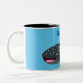 Tasse 2 Couleurs Caricature joli requin baleine joyeux (Gauche)
