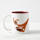 Tasse 2 Couleurs Caricature mignonne bondissant Kangaroo (Gauche)