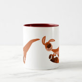 Tasse 2 Couleurs Caricature mignonne bondissant Kangaroo (Centre)