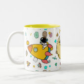 Tasse 2 Couleurs Caricature spatiale astronaute (Gauche)