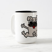 Tasse 2 Couleurs Carlin (Devant gauche)