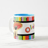 Tasse 2 Couleurs Carlin de fiesta (Devant gauche)