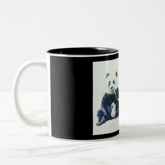 Tasse 2 Couleurs Carlin et panda (Gauche)