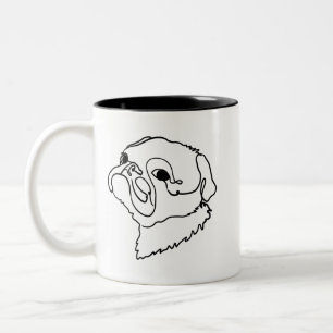 Tasse 2 Couleurs Carlin personnalisable