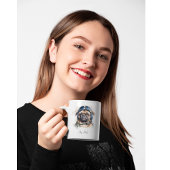 Tasse 2 Couleurs Carlin Pet Pilot personnalisable