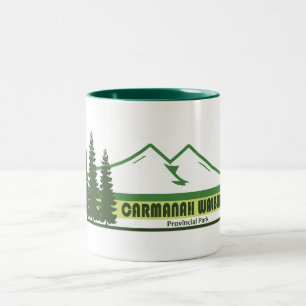 Tasse 2 Couleurs Carmanah Walbran Parc provincial Green Stripes