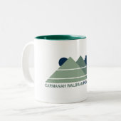 Tasse 2 Couleurs Carmanah Walbran Parc provincial Mountain Sun (Devant gauche)